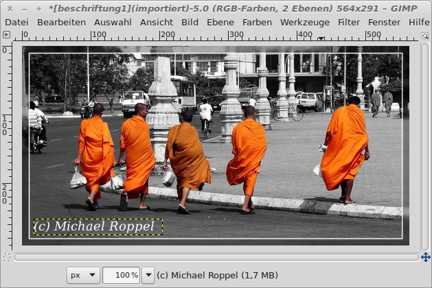 Der Copyright-Vermerk wurde eingefügt.